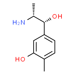 ChemSpider 2D Image | 5-[(1R,2R)-2-Amino-1-hydroxypropyl]-2-methylphenol | C10H15NO2