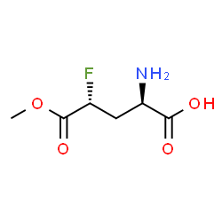 ChemSpider 2D Image | (2R,4R)-2-Amino-4-fluoro-5-methoxy-5-oxopentanoic acid (non-preferred name) | C6H10FNO4