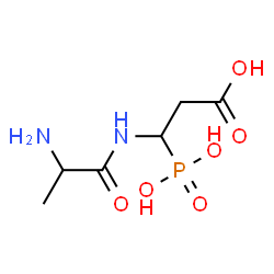 ChemSpider 2D Image | 3-(Alanylamino)-3-phosphonopropanoic acid | C6H13N2O6P