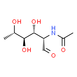 ChemSpider 2D Image | 2-Acetamido-2,6-dideoxy-L-allose | C8H15NO5