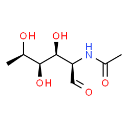 ChemSpider 2D Image | 2-Acetamido-2,6-dideoxy-D-gulose | C8H15NO5