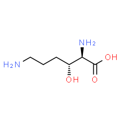 ChemSpider 2D Image | (3R)-3-Hydroxy-D-lysine | C6H14N2O3