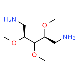 ChemSpider 2D Image | 1,5-Diamino-1,5-dideoxy-2,3,4-tri-O-methyl-L-threo-pentitol | C8H20N2O3