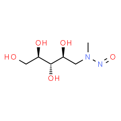 ChemSpider 2D Image | 1-Deoxy-1-[methyl(nitroso)amino]-D-ribitol | C6H14N2O5