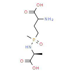 ChemSpider 2D Image | 2-Amino-4-[{[(1S)-1-carboxyethyl]amino}(methyl)phosphoryl]butanoic acid | C8H17N2O5P
