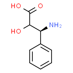 ChemSpider 2D Image | (3S)-3-Amino-2-hydroxy-3-phenylpropanoic acid | C9H11NO3