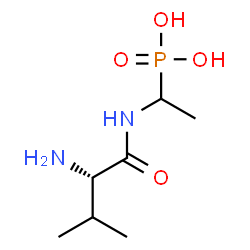 ChemSpider 2D Image | N-(1-Phosphonoethyl)-L-valinamide | C7H17N2O4P