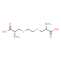 ChemSpider 2D Image | (2R)-3,3'-(1,2-Ethanediyldisulfanediyl)bis(2-aminopropanoic acid) (non-preferred name) | C8H16N2O4S2