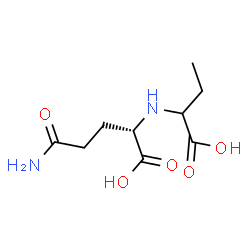 ChemSpider 2D Image | N~2~-(1-Carboxypropyl)-L-glutamine | C9H16N2O5