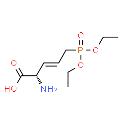 ChemSpider 2D Image | (2S,3E)-2-Amino-5-(diethoxyphosphoryl)-3-pentenoic acid | C9H18NO5P