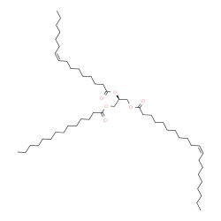 ChemSpider 2D Image | 2-[(9Z)-9-Hexadecenoyloxy]-3-(tetradecanoyloxy)propyl (11Z)-11-icosenoate | C53H98O6