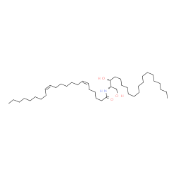 ChemSpider 2D Image | (6Z,13Z)-N-[(2S,3R)-1,3-Dihydroxy-2-icosanyl]-6,13-docosadienamide | C42H81NO3