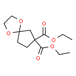 ChemSpider 2D Image | Diethyl 1,4-dioxaspiro[4.4]nonane-7,7-dicarboxylate | C13H20O6