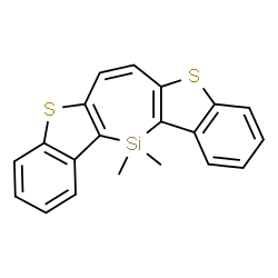 ChemSpider 2D Image | 13,13-Dimethyl-13H-[1]benzothieno[2',3':6,7]silepino[3,2-b][1]benzothiophene | C20H16S2Si