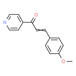 ChemSpider 2D Image | (2E)-3-(4-Methoxyphenyl)-1-(4-pyridinyl)-2-propen-1-one | C15H13NO2