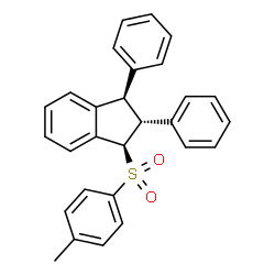 ChemSpider 2D Image | (1R,2R,3R)-1-[(4-Methylphenyl)sulfonyl]-2,3-diphenylindane | C28H24O2S