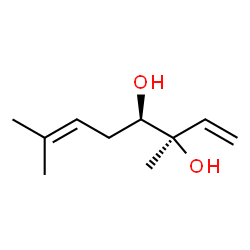 ChemSpider 2D Image | (3R,4R)-3,7-Dimethyl-1,6-octadiene-3,4-diol | C10H18O2