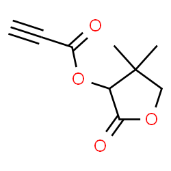 ChemSpider 2D Image | 4,4-Dimethyl-2-oxotetrahydro-3-furanyl propiolate | C9H10O4