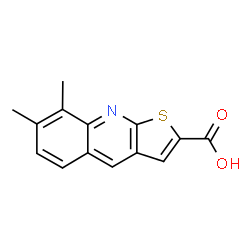ChemSpider 2D Image | 7,8-Dimethylthieno[2,3-b]quinoline-2-carboxylic acid | C14H11NO2S