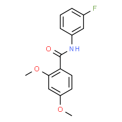 ChemSpider 2D Image | N-(3-Fluorophenyl)-2,4-dimethoxybenzamide | C15H14FNO3