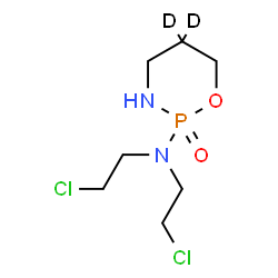 ChemSpider 2D Image | N,N-Bis(2-chloroethyl)(5,5-~2~H_2_)-1,3,2-oxazaphosphinan-2-amine 2-oxide | C7H13D2Cl2N2O2P