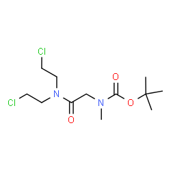 ChemSpider 2D Image | 2-Methyl-2-propanyl {2-[bis(2-chloroethyl)amino]-2-oxoethyl}methylcarbamate | C12H22Cl2N2O3