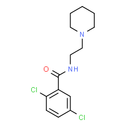 ChemSpider 2D Image | 2,5-Dichloro-N-[2-(1-piperidinyl)ethyl]benzamide | C14H18Cl2N2O