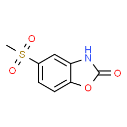 ChemSpider 2D Image | 5-(methylsulfonyl)-2(3H)-Benzoxazolone | C8H7NO4S