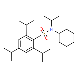 ChemSpider 2D Image | N-Cyclohexyl-N,2,4,6-tetraisopropylbenzenesulfonamide | C24H41NO2S