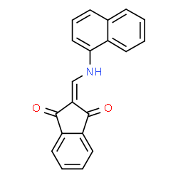 ChemSpider 2D Image | 2-[(1-Naphthylamino)methylene]-1H-indene-1,3(2H)-dione | C20H13NO2
