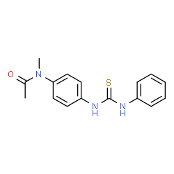 ChemSpider 2D Image | N-Methyl-N-{4-[(phenylcarbamothioyl)amino]phenyl}acetamide | C16H17N3OS