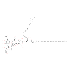 ChemSpider 2D Image | (2S,3R,4E)-3-Hydroxy-2-(tetracosanoylamino)-4-octadecen-1-yl 5-acetamido-3,5-dideoxy-6-[(1R,2R)-1,2,3-trihydroxypropyl]-beta-L-threo-hex-2-ulopyranonosyl-(2->3)-[2-deoxy-2-(2-oxopropyl)-beta-D-galacto
pyranosyl-(1->4)]-beta-D-galactopyranosyl-(1->4)-beta-D-glucopyranoside | C74H134N2O26