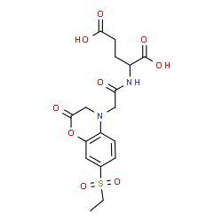ChemSpider 2D Image | N-{[7-(Ethylsulfonyl)-2-oxo-2,3-dihydro-4H-1,4-benzoxazin-4-yl]acetyl}glutamic acid | C17H20N2O9S