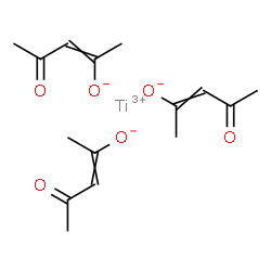 ChemSpider 2D Image | Titanium(3+) tris(4-oxo-2-penten-2-olate) | C15H21O6Ti