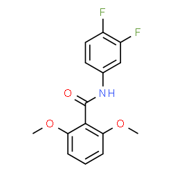 ChemSpider 2D Image | N-(3,4-Difluorophenyl)-2,6-dimethoxybenzamide | C15H13F2NO3