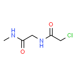 ChemSpider 2D Image | N~2~-(Chloroacetyl)-N-methylglycinamide | C5H9ClN2O2