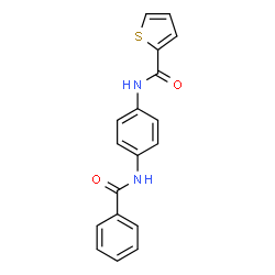 ChemSpider 2D Image | N-[4-(Benzoylamino)phenyl]-2-thiophenecarboxamide | C18H14N2O2S