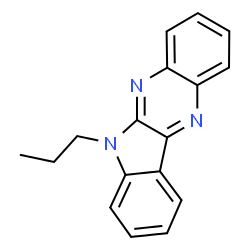 ChemSpider 2D Image | 6-Propyl-6H-indolo[2,3-b]quinoxaline | C17H15N3