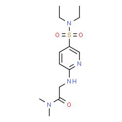 ChemSpider 2D Image | N~2~-[5-(Diethylsulfamoyl)-2-pyridinyl]-N,N-dimethylglycinamide | C13H22N4O3S