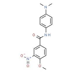 ChemSpider 2D Image | N-[4-(Dimethylamino)phenyl]-4-methoxy-3-nitrobenzamide | C16H17N3O4