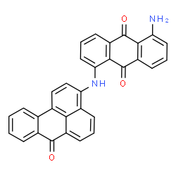 ChemSpider 2D Image | 1-Amino-5-((7-oxo-7H-benz(de)anthracen-3-yl)amino)anthraquinone | C31H18N2O3