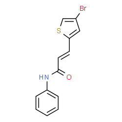 ChemSpider 2D Image | (2E)-3-(4-Bromo-2-thienyl)-N-phenylacrylamide | C13H10BrNOS