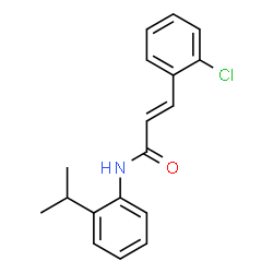 ChemSpider 2D Image | (2E)-3-(2-Chlorophenyl)-N-(2-isopropylphenyl)acrylamide | C18H18ClNO