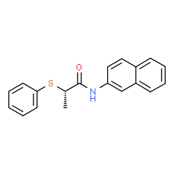 ChemSpider 2D Image | (2S)-N-(2-Naphthyl)-2-(phenylsulfanyl)propanamide | C19H17NOS