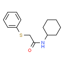 ChemSpider 2D Image | N-Cyclohexyl-2-(phenylsulfanyl)acetamide | C14H19NOS
