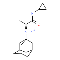 ChemSpider 2D Image | N-[(2S)-1-(Cyclopropylamino)-1-oxo-2-propanyl]-1-adamantanaminium | C16H27N2O