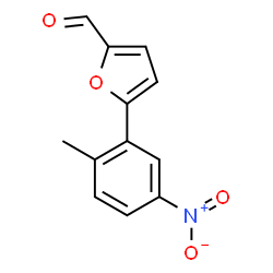 ChemSpider 2D Image | 5-(2-Methyl-5-nitrophenyl)-2-furaldehyde | C12H9NO4