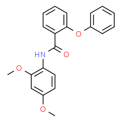 ChemSpider 2D Image | N-(2,4-Dimethoxyphenyl)-2-phenoxybenzamide | C21H19NO4