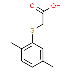 ChemSpider 2D Image | 2-[(2,5-Dimethylphenyl)thio]acetic acid | C10H12O2S