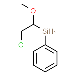 ChemSpider 2D Image | (2-Chloro-1-methoxyethyl)(phenyl)silane | C9H13ClOSi